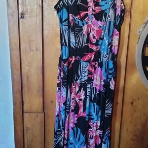 Floral Black Jumpsuit